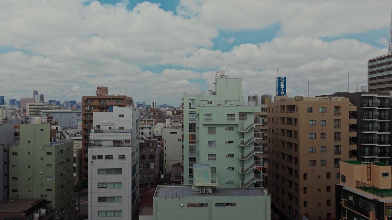 Cityscape with Buildings and Skyline