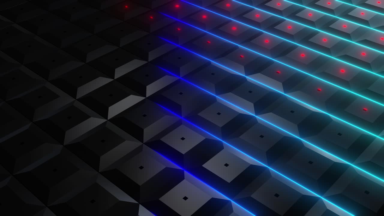 Abstrakt geometrisk neonmønster baggrund