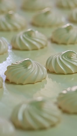 industrial tasty sweet production. marshmallow conveyor factory making. vertical video