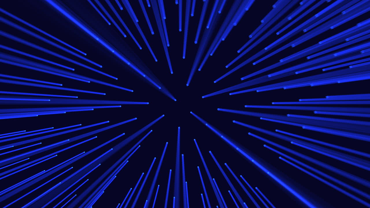 esfera de neón con haces de luz