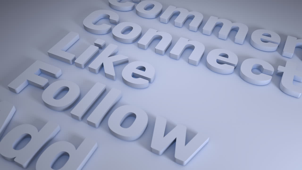 Social media white words