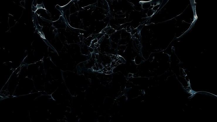 Paint color splashing in slow motion