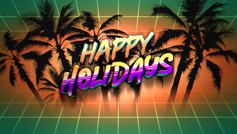 Happy-Holidays-in-Neon-Tropical-Paradise