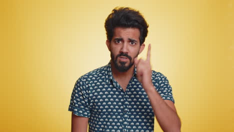 quarrel irritation displeasure blaming scolding for failure asking why this happened indian man