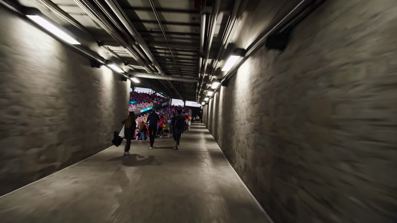 야구 경기 에서 군중 들