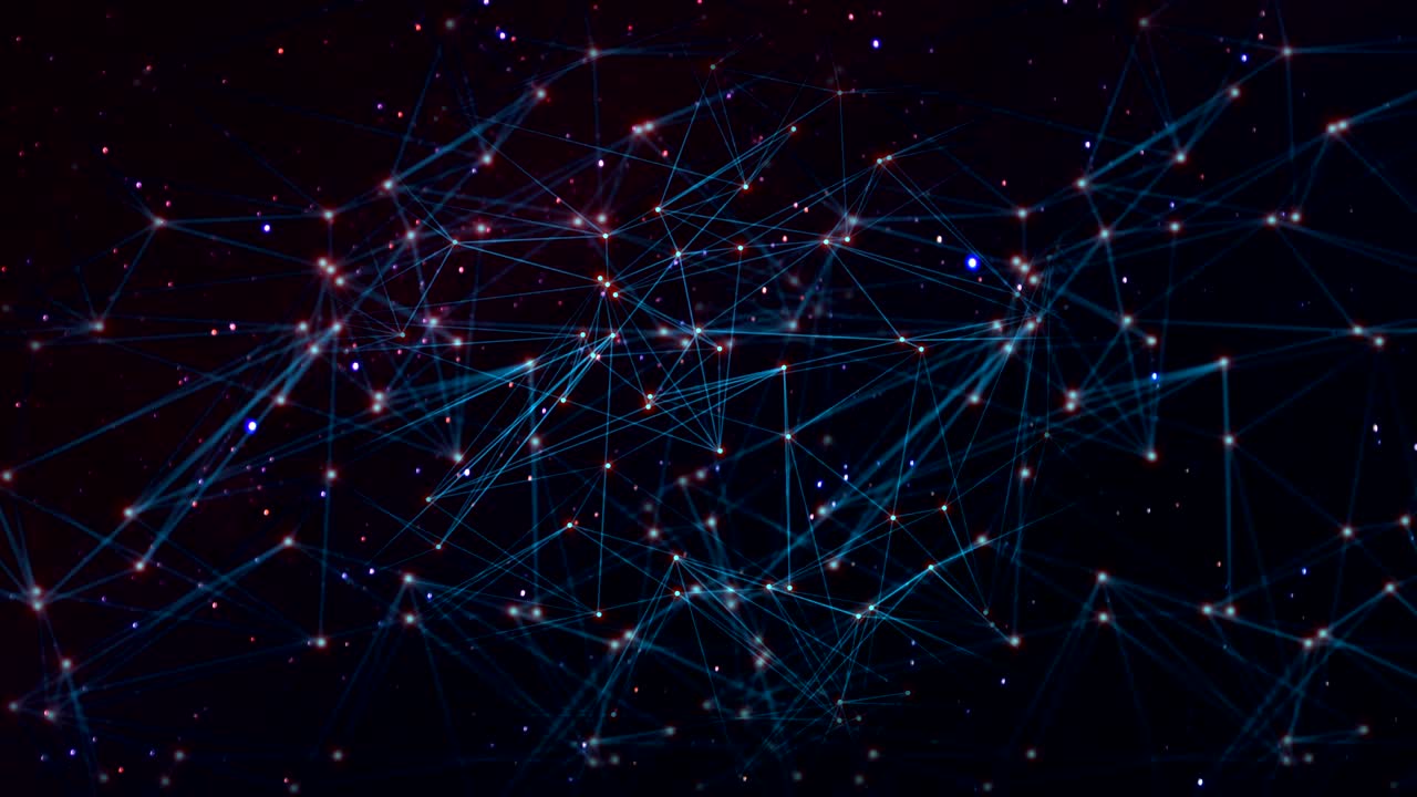 red con nodos conectados de fondo. concepto de tecnología