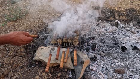 grilled lamb meat on eid al-adha holiday