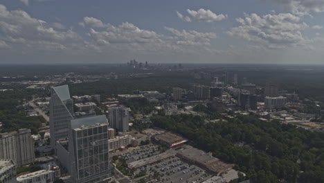 atlanta georgia aerial v691 pan left shot of buckhead cityscape - dji inspire 2, x7, 6k - august 2020