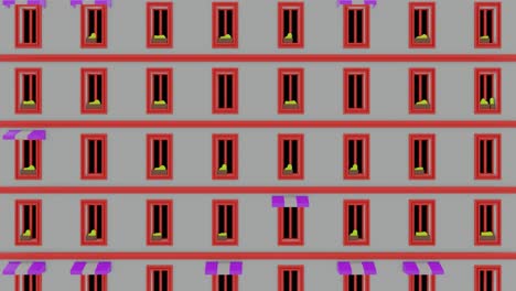 un patrón repetido de ventanas en la fachada de un edificio moderno