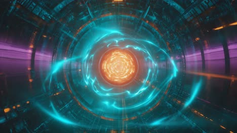 futuristic tunnel abstract