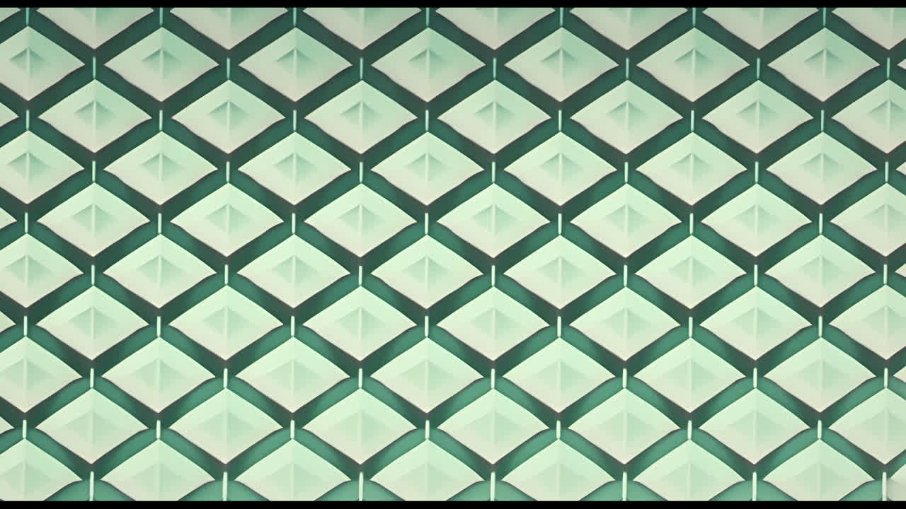 Animation of green squares moving on green background
