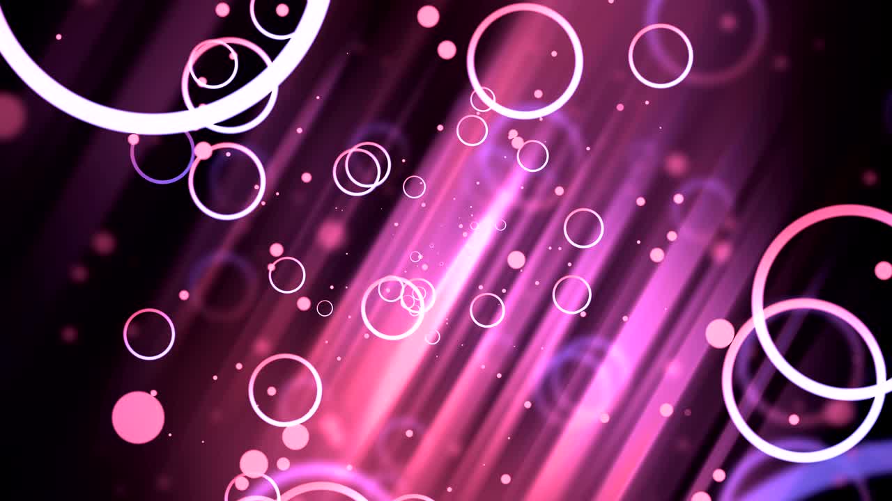 círculos rosados en movimiento en el túnel