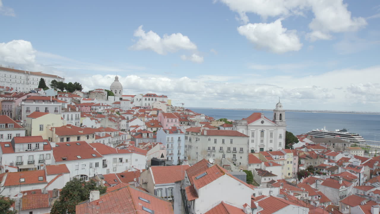 Una vista panoramica di Lisbona, Portogallo