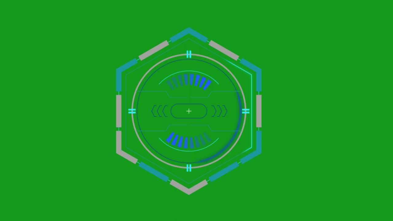 procesamiento de gráficos de movimiento de pantalla verde digital