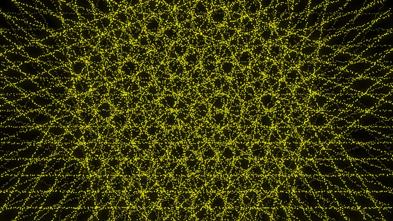 노란색 점 모양 패턴 애니메이션 모션 그래픽