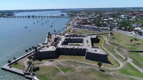 Orbita-Alrededor-Del-Castillo-De-San-Marcos-En-St