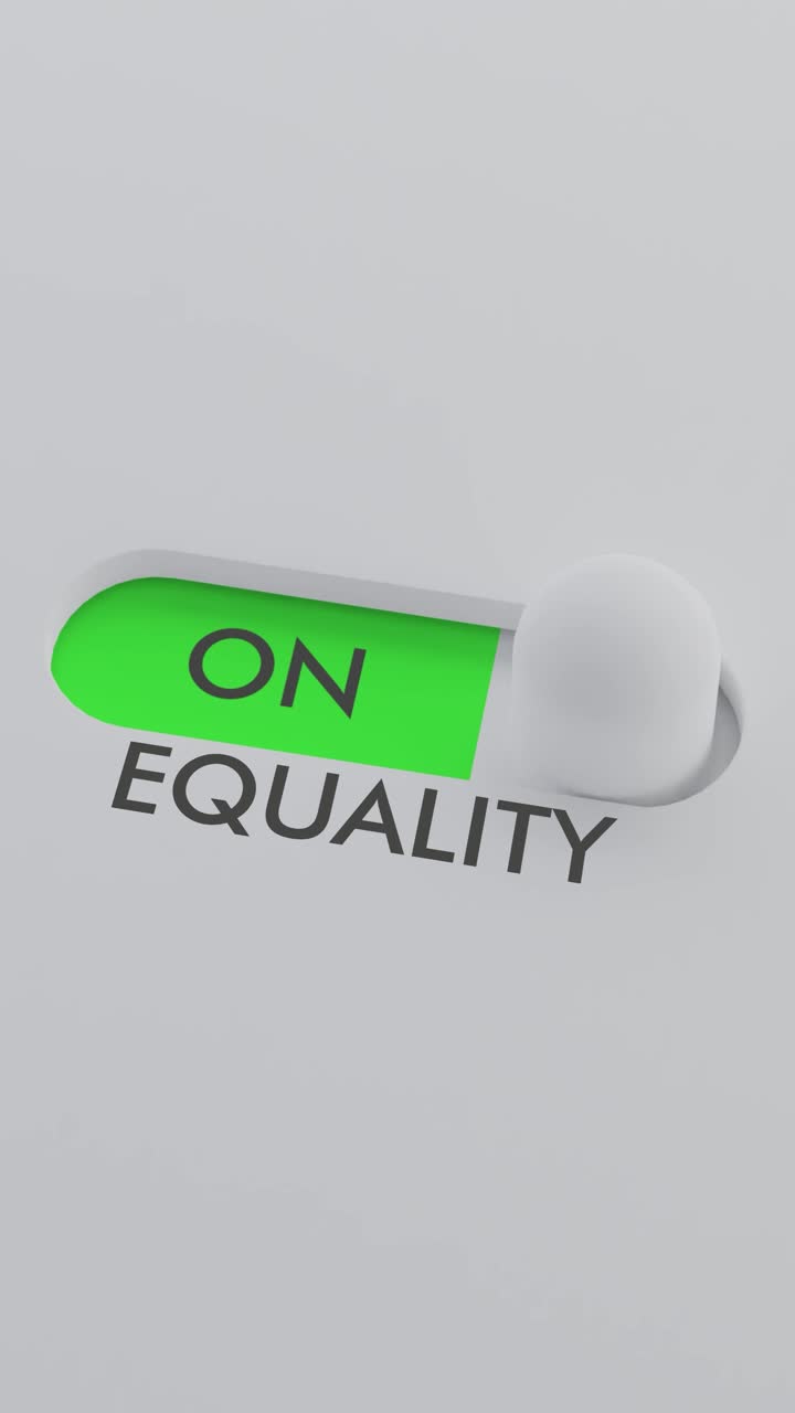 encendiendo el interruptor de igualdad vídeo vertical