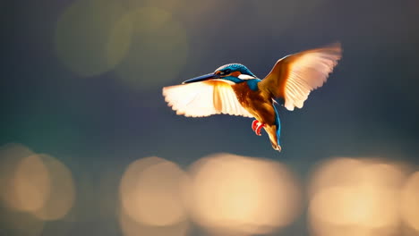 kingfisher in flight