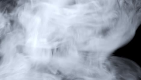 dry ice clouds overlay background. white abstract smoke slowly floating through black surface. atmospheric fog haze effect. real mystery steam. halloween concept footage.