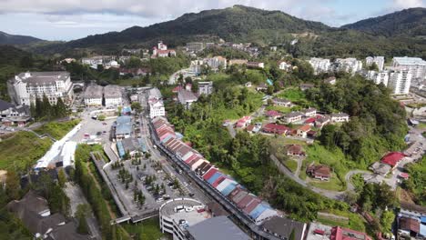 general landscape view of the brinchang district within the cameron highlands area of malaysia