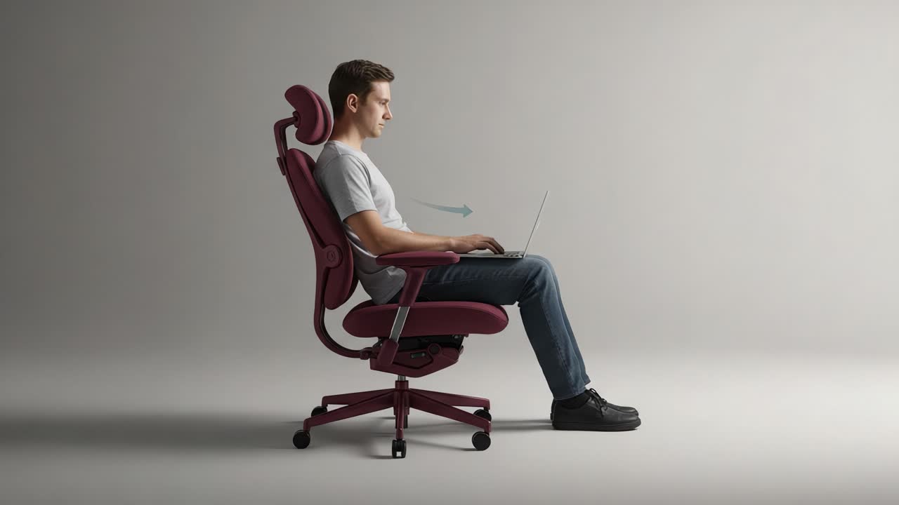 Ergonomic Posture Improvement: A Dual Frame Analysis of Proper Sitting Position while Using a Laptop in an Adjustable Office Chair Scenario for Enhanced Productivity