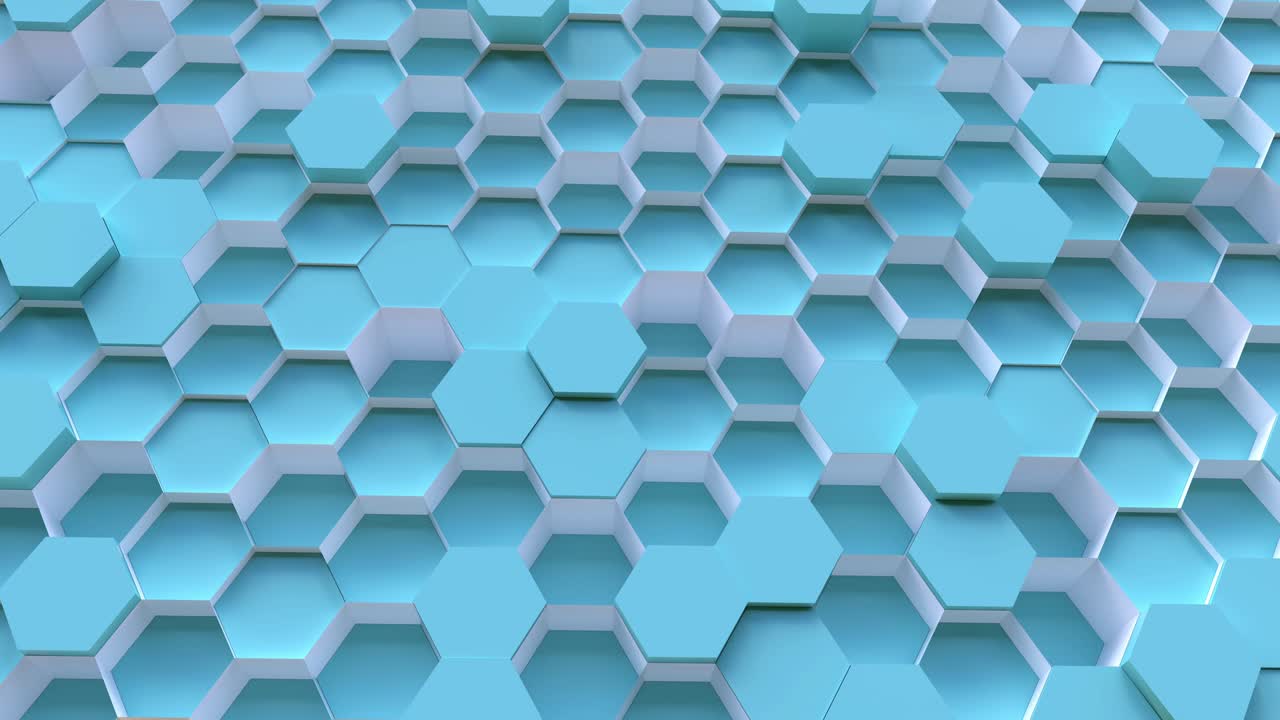 tecnología de movimiento de fondo de patrón hexagonal