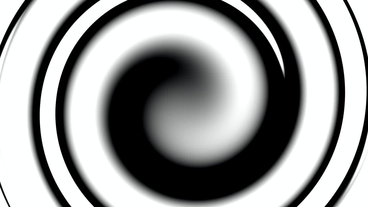 fondo animado en espiral blanco y negro