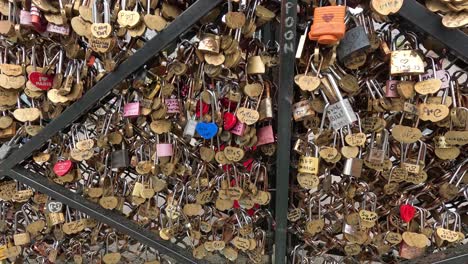 collection of padlocks symbolizing love and commitment