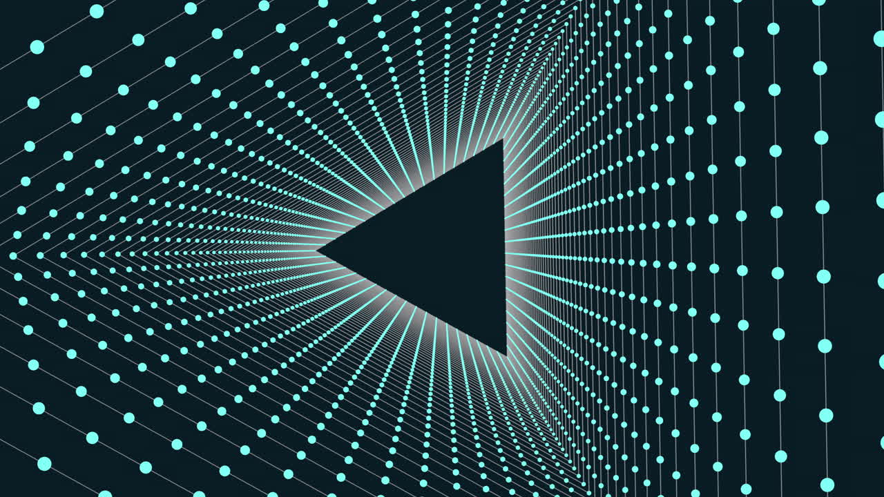 Futuristic black and blue geometric pattern abstract pyramid dot arrangement