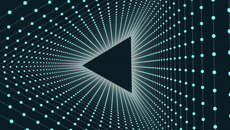 futuristic black and blue geometric pattern abstract pyramid dot arrangement