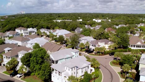 aerial fast flyover of neighborhood in north myrtle beach sc, south carolina