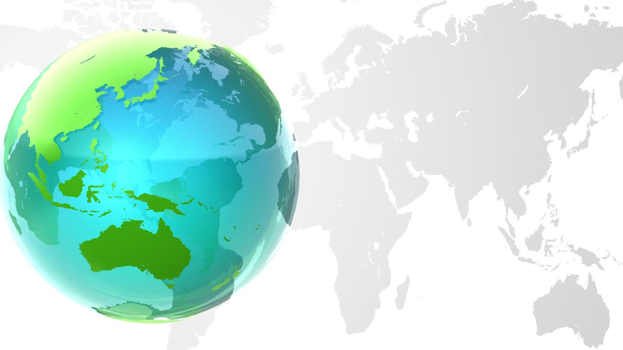 4k 루프 가능한 녹색 지구 애니메이션