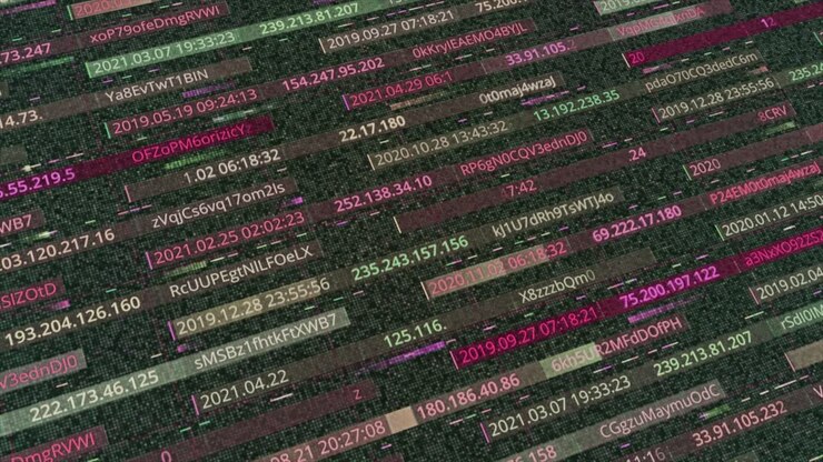 Abstract Digital Code Visuals
