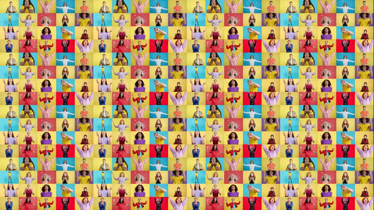 Diverse Group of People Collage