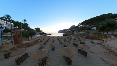 vista aérea de la playa de san vicente en mallorca
