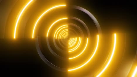 túnel de neón abstracto