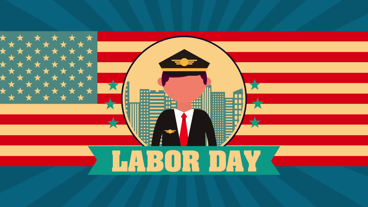 노동자의 날 축하 파일 애니메이션