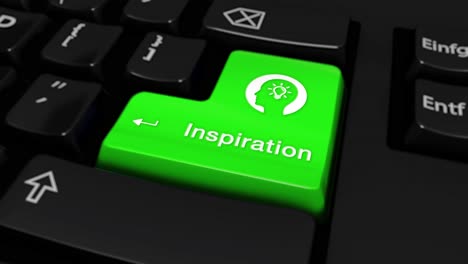 Inspiration Key on a Computer Keyboard