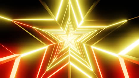 yellow and orange star abstract