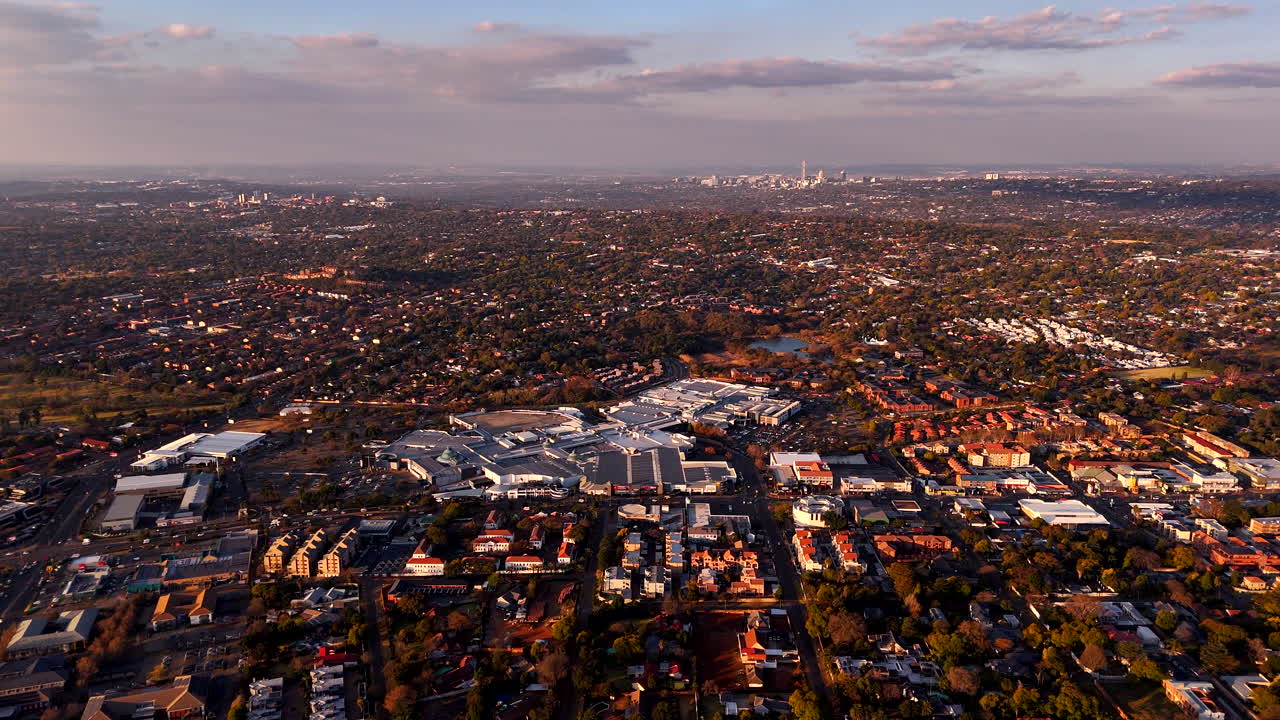 Aerial view over Cresta Shopping Centre in Northcliff, Randburg, Johannesburg