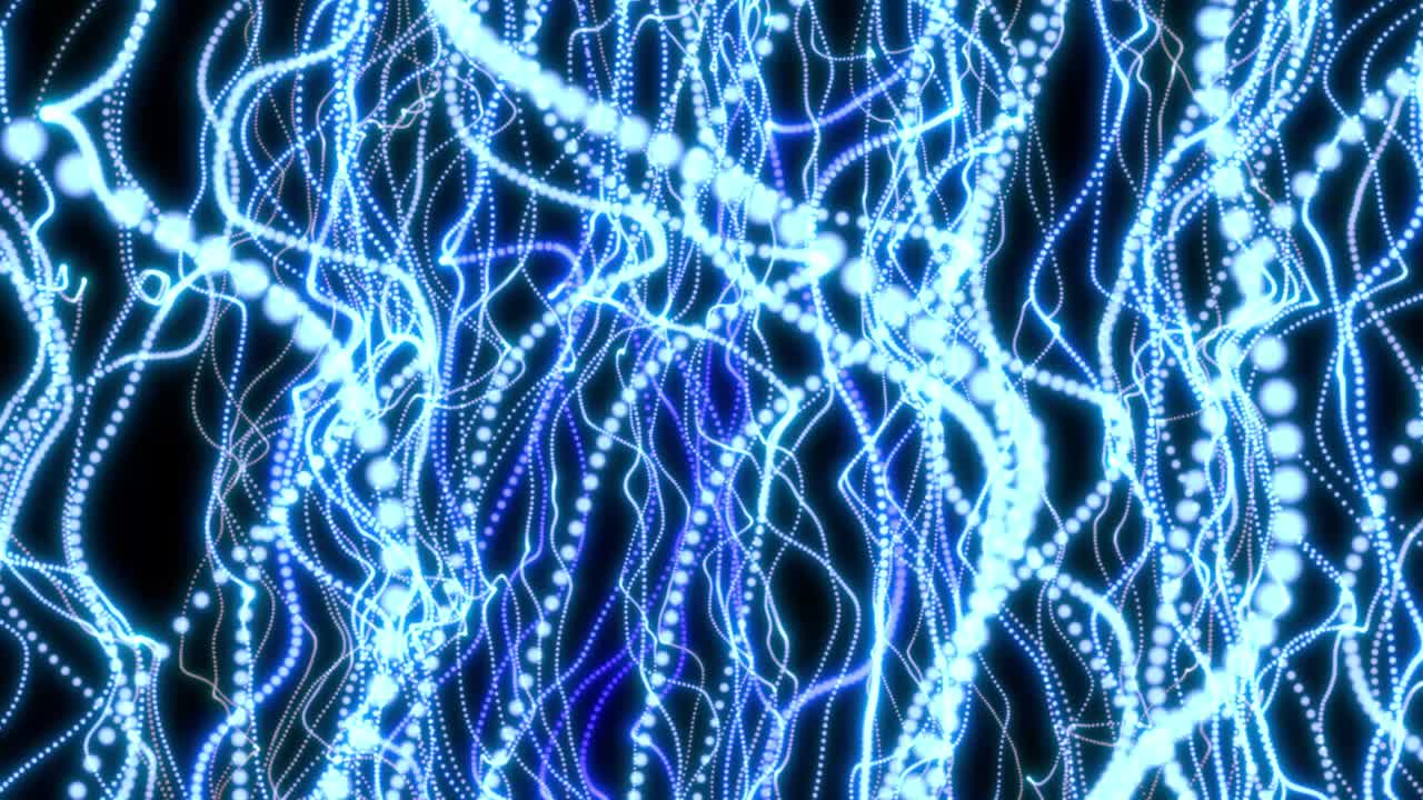 Abstract creative wavy dots. Intelligence, binary futuristic concept. Waving wireframe.