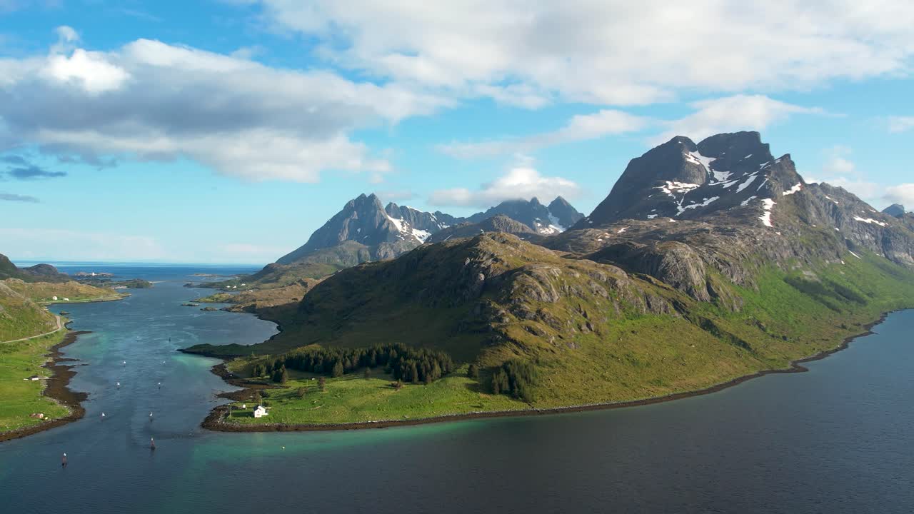 Aerial View of Lofoten Islands, Norway