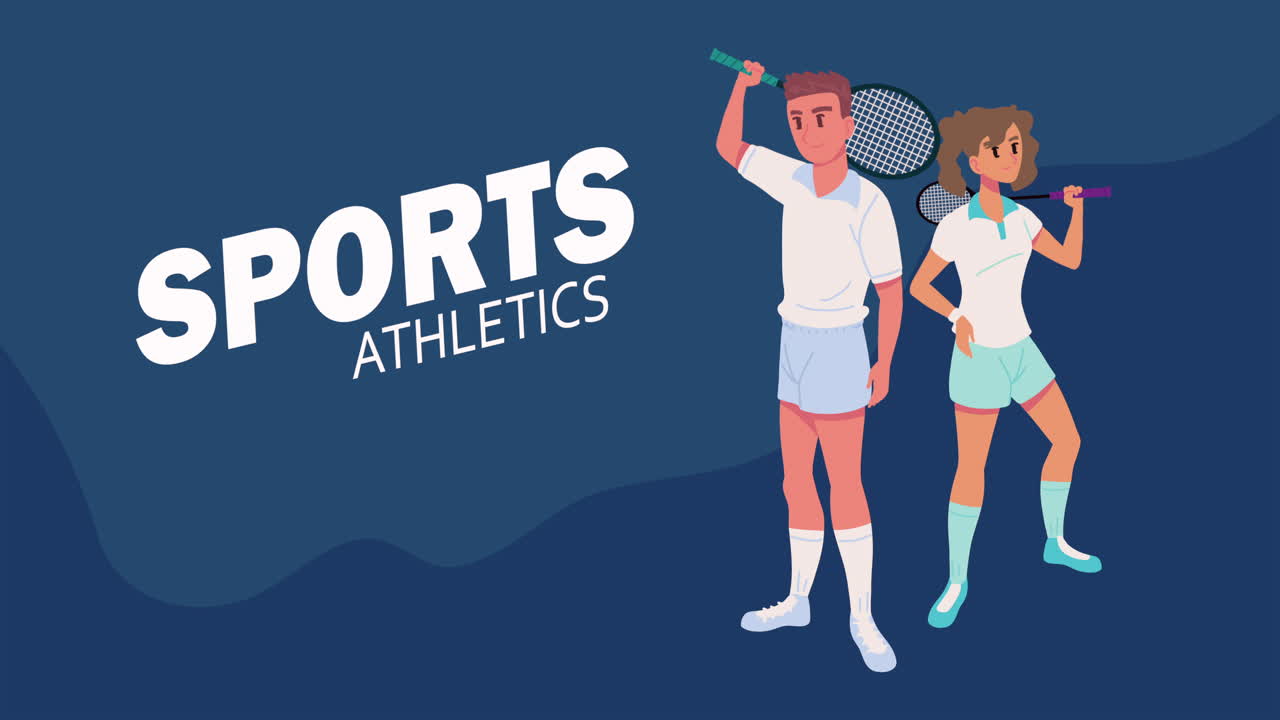 테니스 를 하는 부부