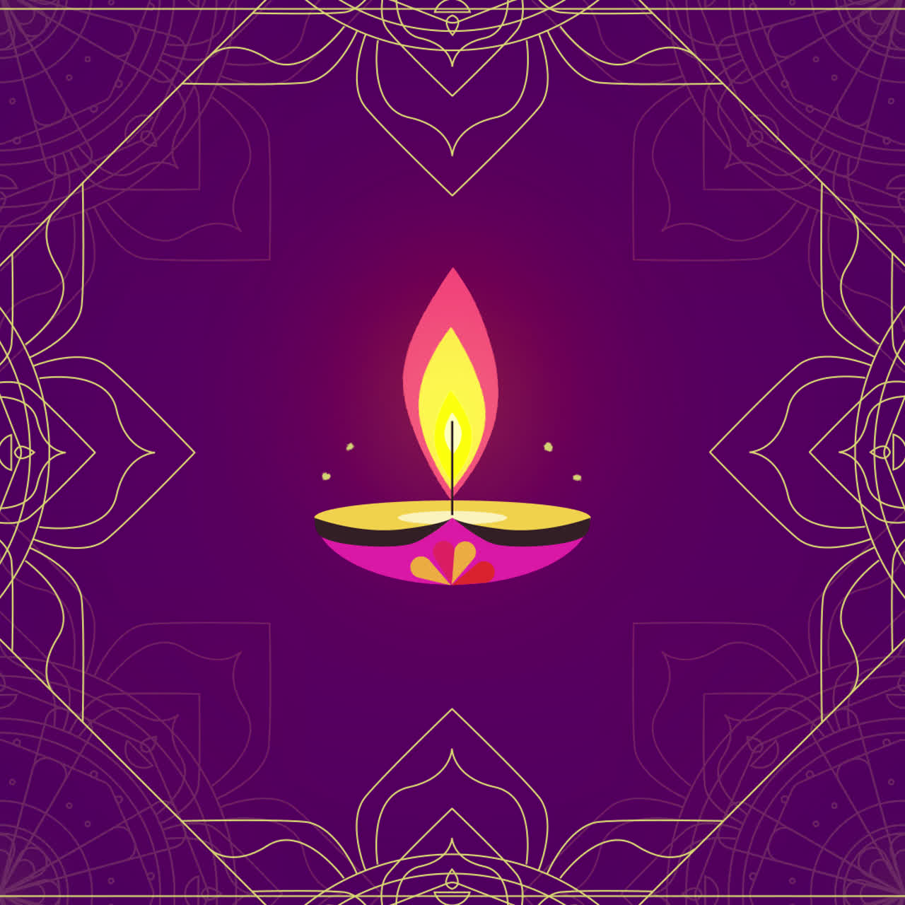 Illustrazione di Diwali Diya