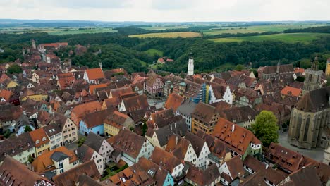 4k aerial drone video of historic town hall and iconic gothic st