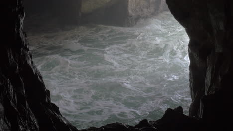 grotto and rough sea at rosh hanikra