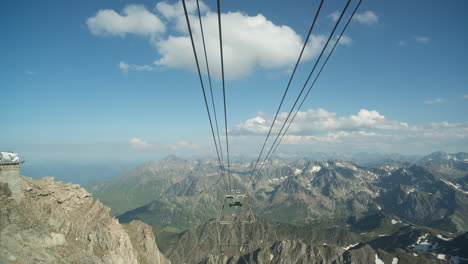 mountain cable car view