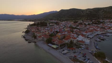 Aerial:-The-historical-town-Pythagorion-on-Samos