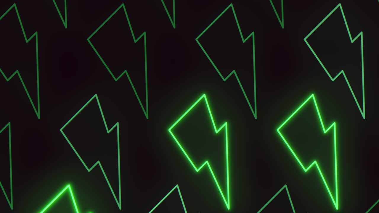 patrón de relámpago verde en fondo negro elemento de diseño versátil para sitios web y videojuegos
