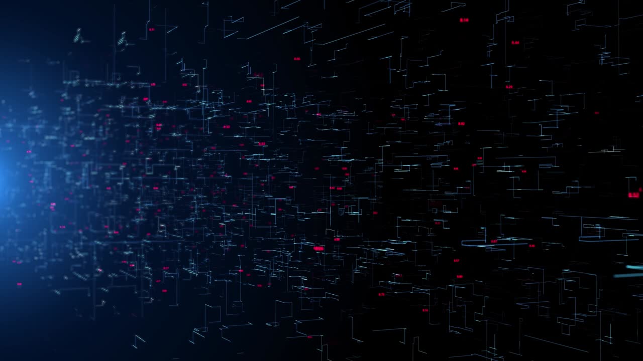 4K Futuristic screen Digital graphs, charts, computer data Finance Display Loop Backround.